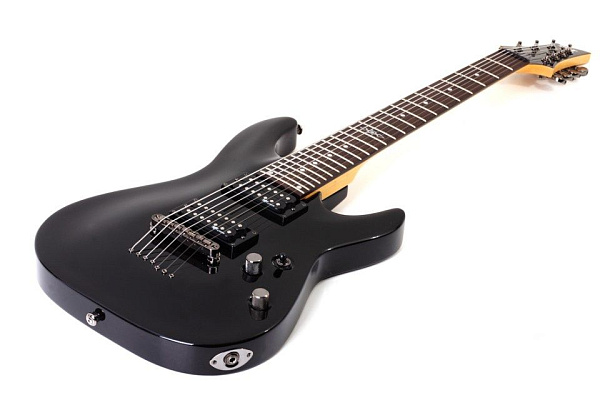 Электрогитара SCHECTER [C-7 SGR BY SCHECTER BLK] электрогитара 7-струнная, с чехлом, корпус: липа, гриф: клен, накладка: палисандр, 24 лада, цвет Black (BLK)