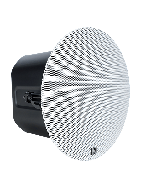 Акустическая система Intrend [ITSPK-650CPD] двухполосная, потолочная: 6.5"НЧ, 1"ВЧ, 75 - 20к Гц, 60Вт Dante/POE+, Форма: круглая, Цвет: белый