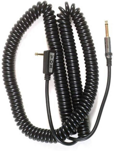 VOX Vintage Coiled Cable VCC-90BK гитарный кабель, чёрный