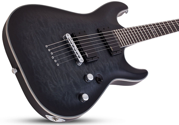 Электрогитара SCHECTER [C-1 PLATINUM STBLS] электрогитара 6-струнная, корпус: красное дерево, гриф: клен, накладка: палисандр, 24 лада, цвет: See-Thru Black Satin (STBLS)