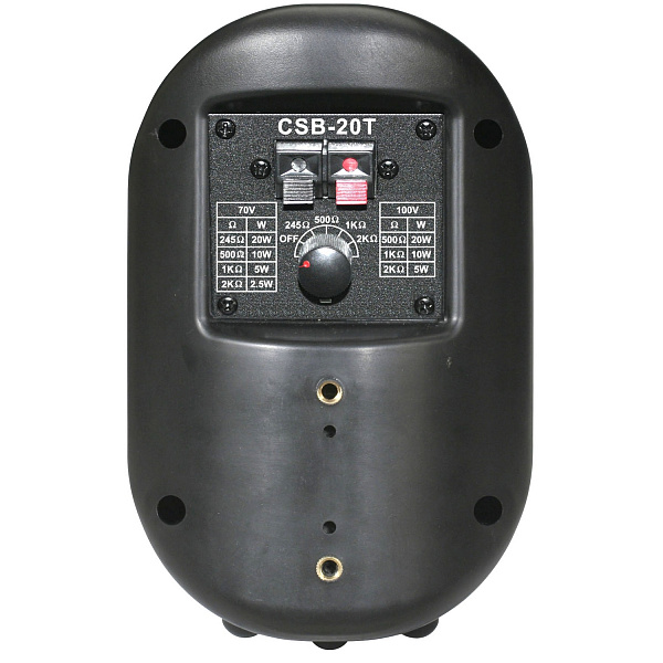 SHOW CSB-20T/BK - широкополосная АС 70/100В, 20Вт, 85 дБ, динамик 3", черный