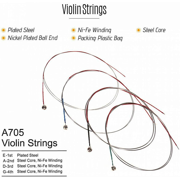 ALICE A705 - Струны для скрипки 4/4