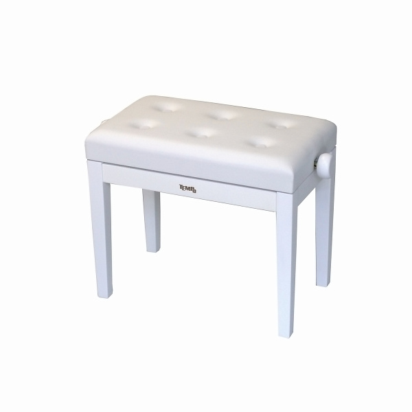 TEMPO Turris 151/MW - Банкетка, пуговицы, цвет:белый