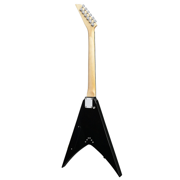 ROCKET E-2 BK - Электрогитара Flying V, цвет чёрный