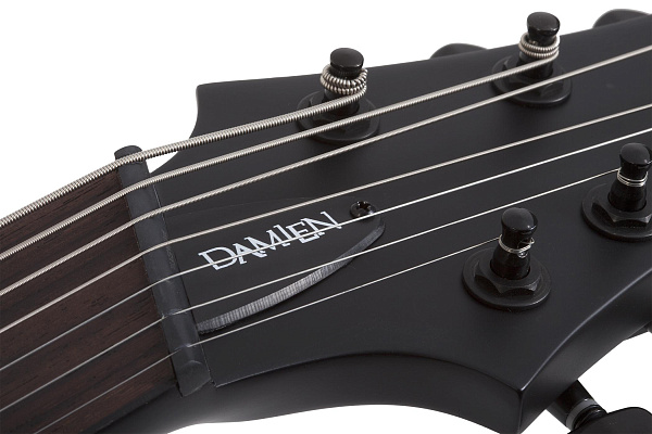 Электрогитара SCHECTER [DAMIEN-7 MS SBK] электрогитара 7-струнная, мультимензур, корпус: красное дерево, гриф: клен, накладка: палисандр, 24 лада, цвет: Satin Black (SBK)