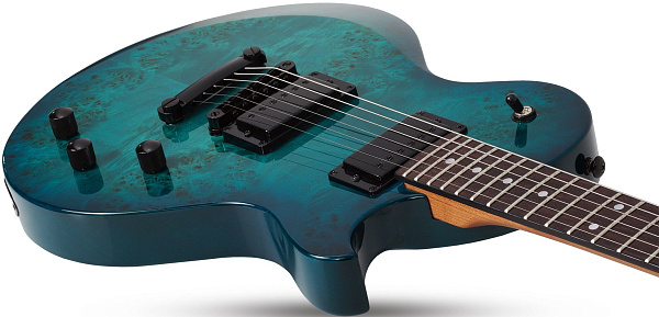 Электрогитара SCHECTER [SOLO-II STANDARD OBB] электрогитара 6-струнная, корпус: красное дерево, топ из капа, гриф: печеный клен, накладка: палисандр, 22 лада, цвет Ocean Blue Burst (OBB)