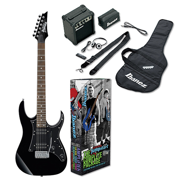 IBANEZ IJRG200U BLACK NEW JUMPSTART Набор начинающего гитариста, цвет черный.