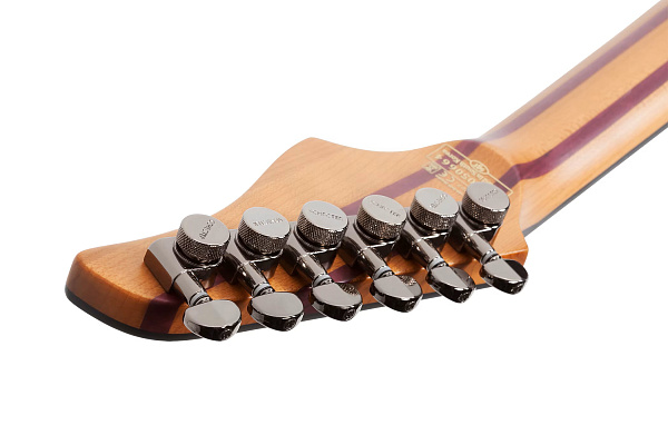 Электрогитара SCHECTER [BANSHEE MACH-6 FOB] электрогитара 6-струнная, корпус: болотный ясень,топ: огненный клен, гриф: обожженый клен, накладка: чёрное дерево, 24 лада, цвет: Fallout Burst (FOB)