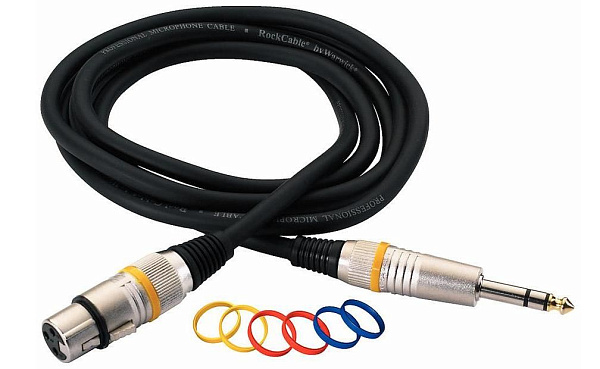 Rockcable RCL 30386 D6 F BA - Кабель балансный XLR (F) - джек стерео, 6 м