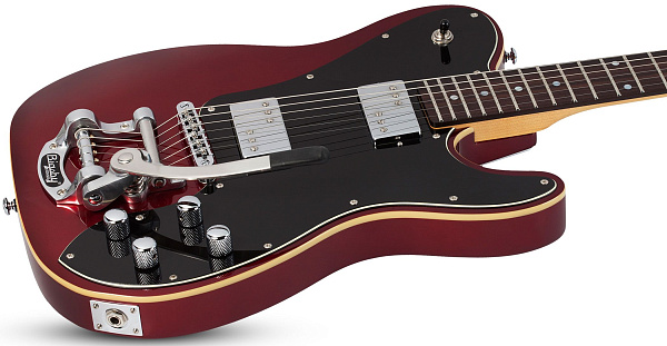 Электрогитара SCHECTER [PT FASTBACK II B M RED] электрогитара 6-струнная, корпус: ольха, гриф: клен, накладка: палисандр, 22 лада, Bigsby, цвет: Metallic Red (MRED)