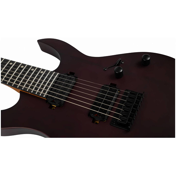 SPIRA S-407 MWR - Электрогитара Superstrat 7-ми струнная, цвет Red Wine/винный красный