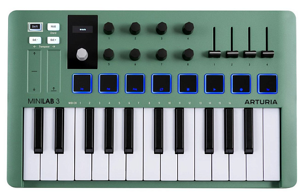 Arturia MiniLab 3 Mint Edition - MIDI-клавиатура 