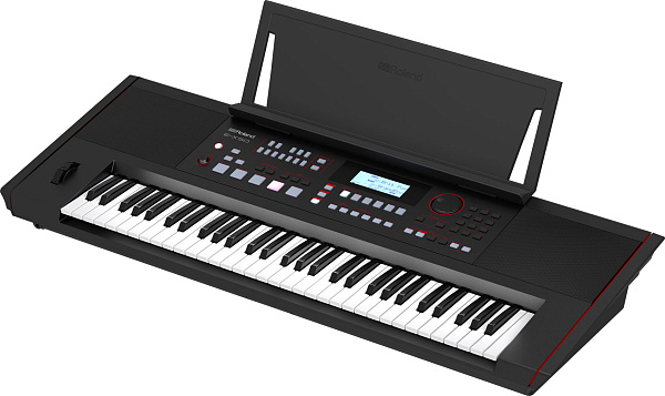 Синтезатор ROLAND [E-X50] с автоаккомпанементом, 61 клавишей (чувствительной к нажатию), 256-голосной полифонией. 689 тембров, 300 стилей аранжировки, Bluetooth 5.0, микрофонный вход, USB. Вес: 9,6 кг.