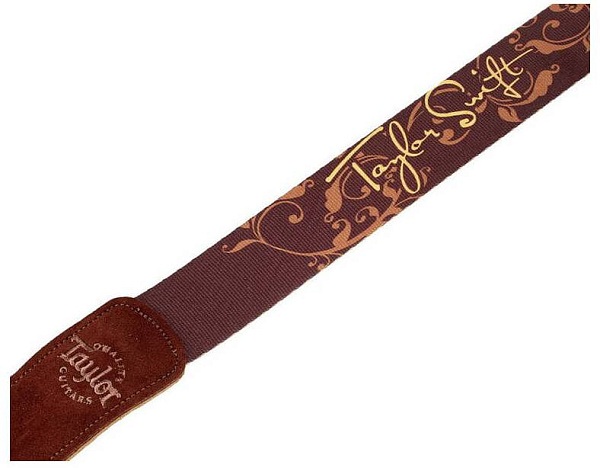 TAYLOR 66000 Taylor Swift Signature Guitar Strap, Brown Ремень для гитары...