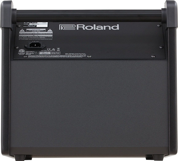 Монитор ROLAND [PM-100] для электронных барабанов (V-Drums) с мощностью 80 Вт, 10-дюймовым НЧ-динамиком и твитером, встроенным микшером, входами для V-Drums и линейных сигналов, двухполосным эквалайзером.