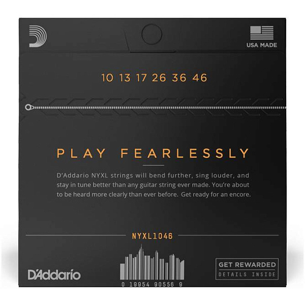 D'addario NYXL1046 - Струны для электрогитары (10-46), Reg. Light