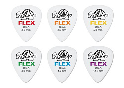 Dunlop 4280 Tortex Flex - Медиатор размер в ассортименте, цвет белый
