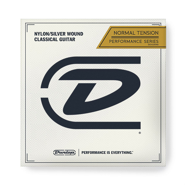 Dunlop DCV100NS Performance Series - Струны для классической гитары среднего натяжения, Nylon/Silver