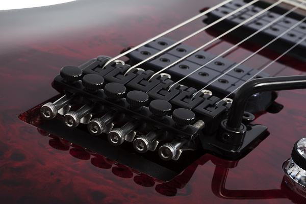 Электрогитара SCHECTER [OMEN ELITE-6 FR BCHB] электрогитара 6-струнная, корпус: красное дерево, топ: кап, гриф: клен, накладка: палисандр, 24 лада, FloydRose, цвет: Black Cherry Burst (BCHB)