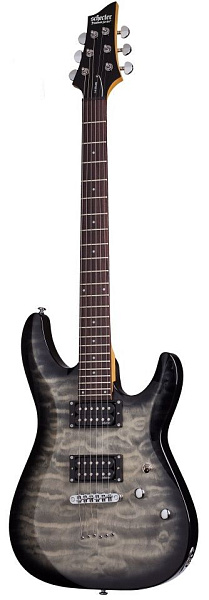 Электрогитара SCHECTER [C-6 PLUS CB] электрогитара 6-струнная, корпус: липа, топ: стеганый клен, гриф клен, накладка палисандр, 24 лада, цвет: Charcoal Burst (CB)