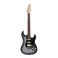 SAGA Mercury Gray - Электрогитара Stratocaster с чехлом, цвет ртутный серый