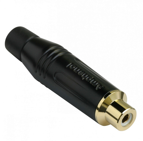 AMPHENOL ACJR-BLK -  Разъем RCA кабельный мама