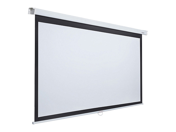 [LMP-100113CSR] Настенный экран Lumien [Master Picture CSR] 196x244см (раб.область 146х234 см) (109") MW FiberGlass черн. кайма по периметру, верх.кайма 45 см, механизм плавного возврата, возможность потолочн./настенного крепления (белый корпус) 16:10