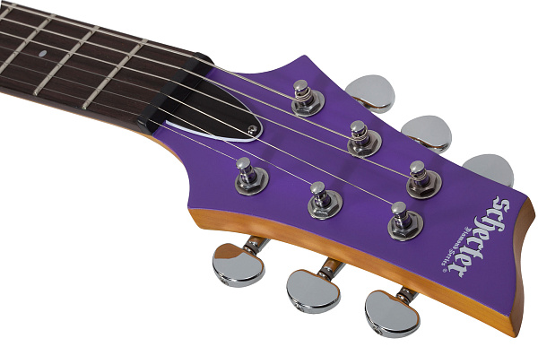 Электрогитара SCHECTER [C-6 DELUXE SDPRPL]  электрогитара 6-струнная, корпус: липа, гриф: клен, накладка: палисандр, 24 лада, цвет Satin Dark Purple (SDPRPL)