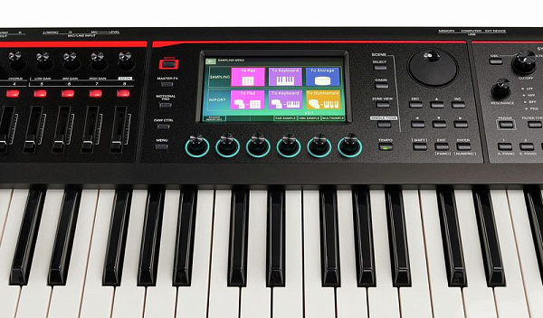 Синтезатор/рабочая станция ROLAND [FANTOM-06] с 61 клавишей (чувствительными к скорости нажатия), генератором ZEN-Core/SuperNATURAL, более 3 500 тембров. Есть сенсорный экран, 16 пэдов с RGB-подсветкой, секвенсор, арпеджиатор, аудиоинтерфейс, MIDI. Вес: