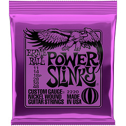 Ernie Ball 2220 - Струны для электрогитары (11-48), Nickel Wound Power Slinky