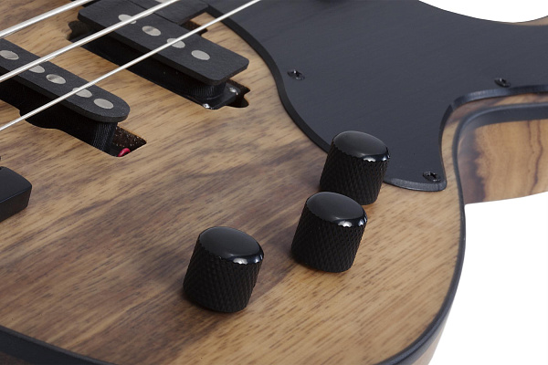Бас-гитара SCHECTER [MODEL-T 5 EXOTIC BLACK LIMBA BL] бас-гитара 5-струнная, корпус: черная лимба, гриф: обожжёный клен, накладка: черное дерево, 21 лад, цвет: Black Limba (BL)