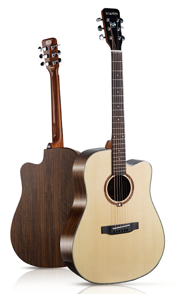 STARSUN DG250k - акустическая гитара, цвет натуральный глянцевый