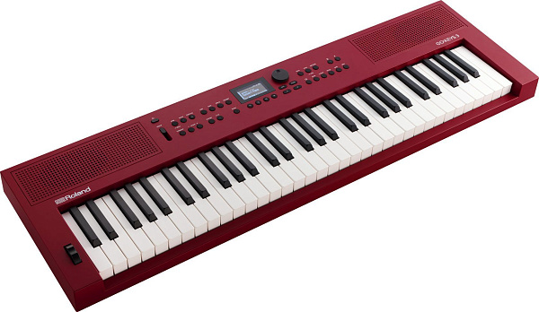 Компактный интерактивный синтезатор ROLAND [GO:KEYS-3-RD] с 61 клавишей, чувствительностью к силе нажатия, звуковым генератором ZEN-Core (1154 тембра), автоаккомпанементом (203 стиля), секвенсором аккордов, Bluetooth 5.0, USB-C/A, встроенными динамиками,