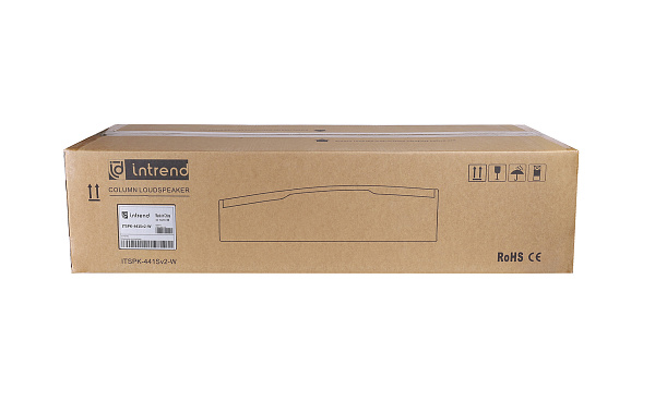 Звуковая колонна Intrend [ITSPK-441Sv2-W]  4х4"СЧ, 1.25"ВЧ, 4 Ом, 250 Вт RMS, 80Hz~20kHz, 40х120 гр. (VxH), maxSPL 116dB, материал корпуса фанера, подключение пружинные клеммы, крепление в комплекте, цвет белый