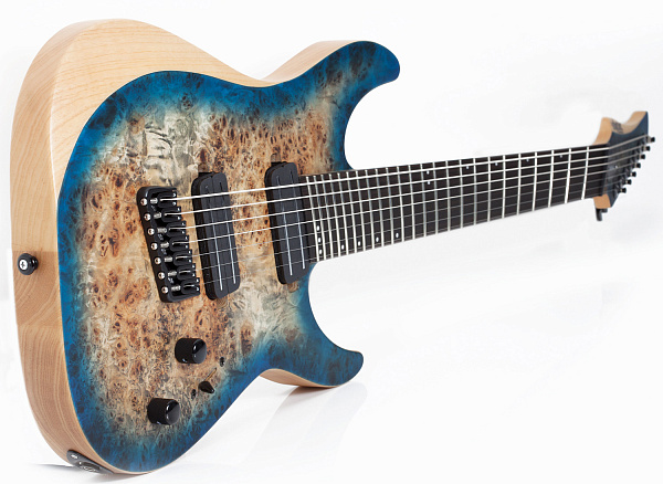 Электрогитара SCHECTER [REAPER-7 MULTI-SCALE SKYB] электрогитара 7-струнная, мультимензур, корпус: болотный ясень, топ: кап, гриф: клен, накладка: черное дерево, 24 лада, цвет: Sky Burst (SKYB)