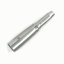 Proel AT320 Переходник - джек моно 6,3мм (гнездо) <-> канон (штеккер), металл.