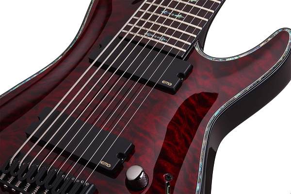 Электрогитара SCHECTER [HELLRAISER C-9 BCH] электрогитара 9-струнная, корпус: красное дерево, топ: волнистый клен, гриф: красное дерево, накладка: палиснадр, 24 лада, цвет: Black Cherry (BCH)