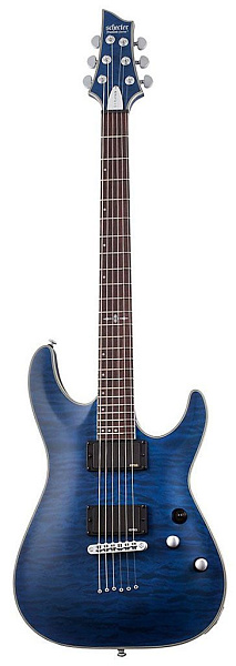 Электрогитара SCHECTER [C-1 PLATINUM STMBL] электрогитара 6-струнная, корпус: красное дерево, гриф: клен, накладка: палисандр, 24 лада, цвет: See-Thru Midnight Blue (STMBL)