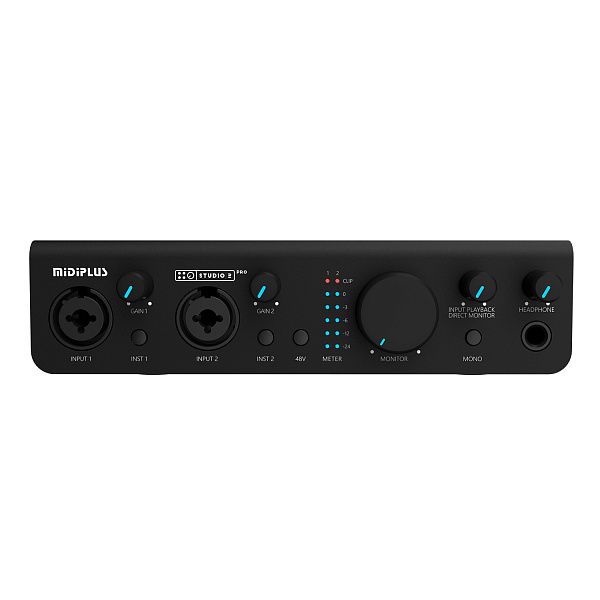 Midiplus Studio 2 pro OTG - Аудиоинтерфейс USB, 2 входа/2 выхода c OTG