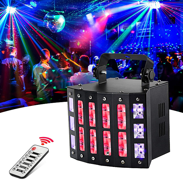 INVOLIGHT VENTUS IV - LED-световой эффект, комбинированный 3 в 1 (UV/STROB/DERBY)