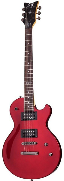 Электрогитара SCHECTER [SOLO-II SGR BY SCHECTER M RED] электрогитара 6-струнная, с чехлом, корпус: липа, гриф: клен, накладка: палисандр, 22 лада, цвет Metallic Red (M RED)