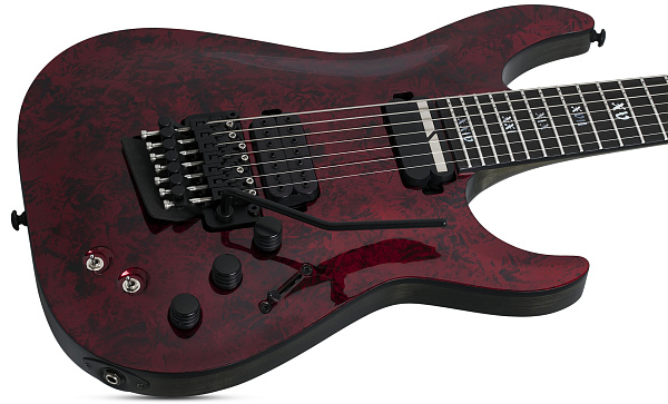 Электрогитара SCHECTER [C-7 APOCALYPSE RED REIGN RR] электрогитара 7-струнная, корпус: болотный ясень, гриф: клен, накладка: черное дерево, 24 лада, цвет: Red Reign (RR)