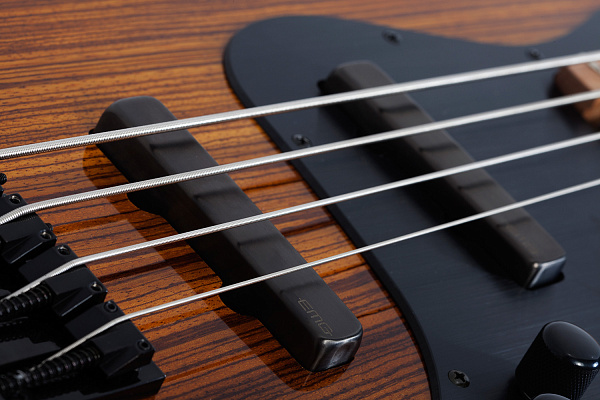 Бас-гитара SCHECTER [J-4 EXOTIC FVSB]  4-струнная, корпус: болотный ясень, топ: зебравуд, гриф: запеченный клен, 21 лад, звукосниматели: EMG Metal Works SJ, цвет: Faded Vintage Sunburst (FVSB)