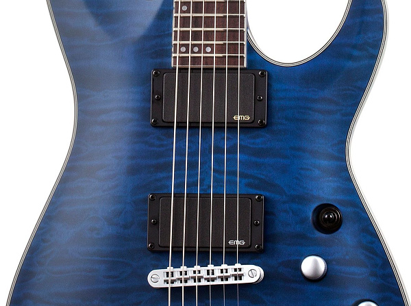 Электрогитара SCHECTER [C-1 PLATINUM STMBL] электрогитара 6-струнная, корпус: красное дерево, гриф: клен, накладка: палисандр, 24 лада, цвет: See-Thru Midnight Blue (STMBL)