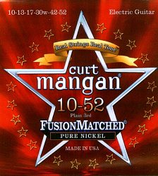 CURT MANGAN 10-52 Pure Nickel Wound Set струны для электрогитары
