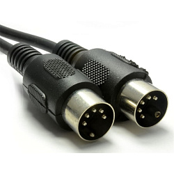 QUIK LOK SX164-1 - Миди кабель c пластиковыми разъёмами (1м), 5 pin