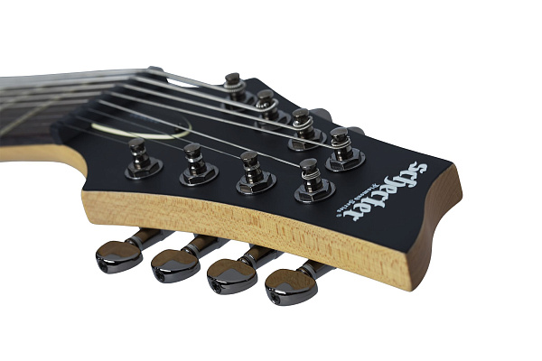 Электрогитара SCHECTER [DEMON-8  ABSN] электрогитара 8-струнная, корпус: липа, гриф: клен, накладка: венге, 24 лада, цвет: Aged Black Satin (ABSN)