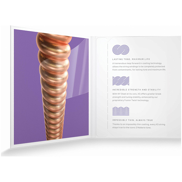 D'Addario XSABR 1152 - Струны для акустической гитары (11-52), Custom Light, серия XS