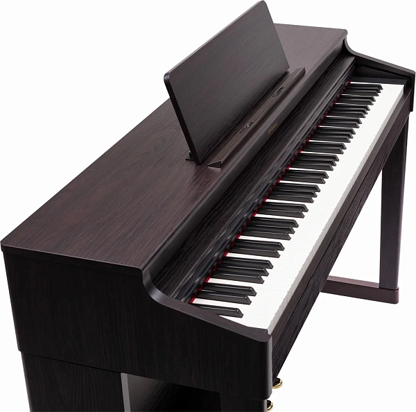 Цифровое пианино ROLAND [RP701-DR] корпусное, клавиатура PHA-4, покртиые клавиш под слоновую кость,  324 тембра, полифония - 256 голосов, функция обучения, 3 педали, 2 выхода на наушники,цвет Dark Rosewood.