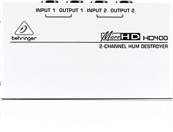 Behringer HD400- 2-канальный подавитель сетевого фона и шумов/ пассивный DI-box